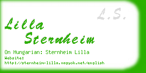 lilla sternheim business card